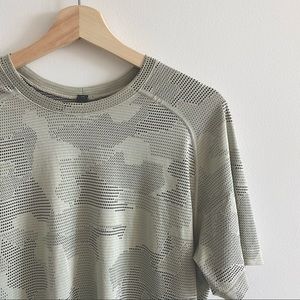 Beige camo lululemon shirt
